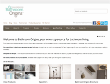 Tablet Screenshot of bathroomorigins.co.uk